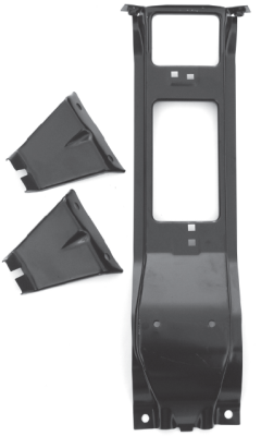 Nor/AM Auto Body Parts - 73-'74 CHEVROLET PICKUP C/K SERIES CENTER AND OUTER GRILLE BRACKET SET