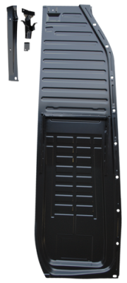KP - BEETLE 58-70 1.2MM FLOOR PNL HALF WITH SEAT TRACK, PASSENGER'S SIDE