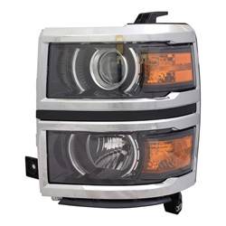 LKQ - '14-'15 Chevrolet Silverado 1500 Driver Side Halogen Projector Style Headlight Assembly