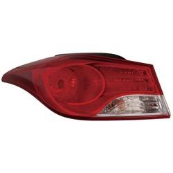 LKQ - 2011-2013 Hyundai Elantra Driver's Outer Tail Light Assembly
