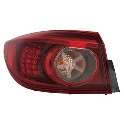 LKQ - 2014-2016 Mazda 3 Driver's Outer Tail Light Assembly