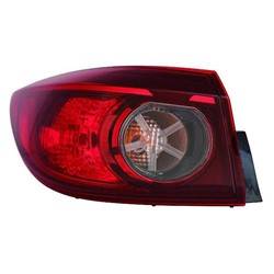 LKQ - 2014-2018 Mazda 3 Driver's Outer Tail Light Assembly