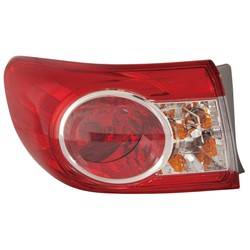 LKQ - 2011-2013 Toyota Corolla Driver's Outer Tail Light Assembly