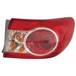 LKQ - 2011-2013 Toyota Corolla Passenger's Outer Tail Light Assembly