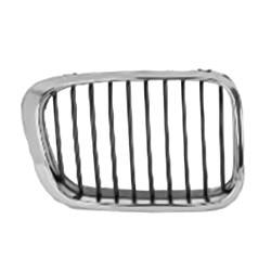 LKQ - '99-'00 BMW 323i, '01 BMW 325i, '01 BMW 325xi, '99-'00 BMW 328i, '01 BMW 330i, '01 BMW 330xi Passenger Side Upper Hood-Mounted Grille