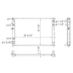 LKQ - '06-'07 Subaru B9 Tribeca, '08-'14 Subaru Tribeca Radiator