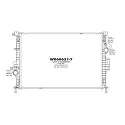 LKQ - '13-'19 Ford Escape, '14-'18 Ford Transit Connect Radiator For Models With 1.6l/2.0l/2.5l L4