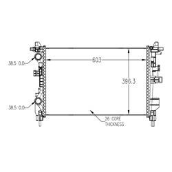 LKQ - '15-'20 Jeep Renegade, '15-'20 Ram ProMaster City, '16-'18 Fiat 500X Radiator