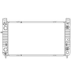 LKQ - '05-'14 Chevrolet Suburban 1500, '05-'14 Chevrolet Tahoe, '05-'14 GMC Yukon, '05-'14 GMC Yukon XL 1500, '05-'13 Chevrolet Silverado 1500, '05-'13 GMC Sierra 1500 Radiator