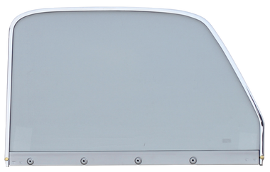 Products - Nor/AM Auto Body Parts - '47-'50 CHEVROLET/GMC PICKUP WINDOW GLASS (CLEAR), W/CHROME TRIM, PASSENGER'S SIDE