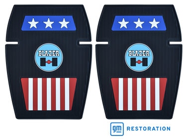 BLAZER AMERICANA FLOOR MATS, 2PC SET