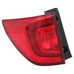 2016-2018 Honda Pilot Driver's Outer Tail Light Assembly