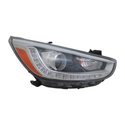 2014-2017 Hyundai Accent Passenger's Headlight Assembly