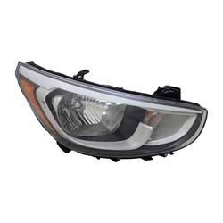 2015-2017 Hyundai Accent Passenger's Headlight Assembly