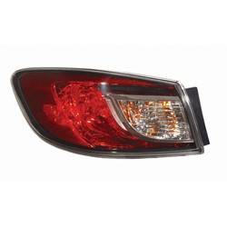 2010-2013 Mazda 3 Driver's Outer Tail Light Assembly