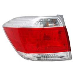 2011-2013 Toyota Highlander Driver's Tail Light Assembly