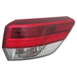 2017 Toyota Highlander Passenger's Outer Tail Light Assembly