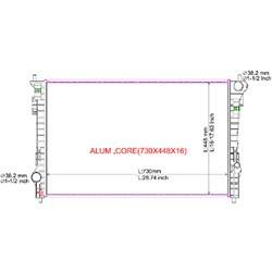 '08-'12 Ford Taurus, '08-'09 Mercury Sable Radiator