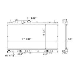 '16-'17 Subaru Crosstrek, '09-'13 Subaru Forester, '13-'15 Subaru XV Crosstrek Radiator