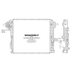 '11-'16 Ford F-250 Super Duty, '11-'16 Ford F-350 Super Duty, '11-'16 Ford F-450 Super Duty, '11-'16 Ford F-550 Super Duty Radiator For Models With 6.2 Liter V8