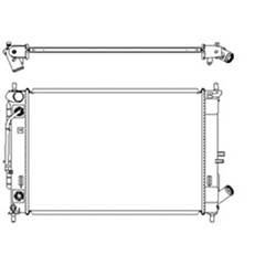 '14-'16 Hyundai Elantra, '14 Hyundai Elantra Coupe, '16-'17 Hyundai Elantra GT, '15-'18 Kia Forte, '15-'16 Kia Forte Koup, '15-'18 Kia Forte5 Radiator