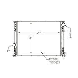 '05-'23 Chrysler 300, '08-'23 Dodge Challenger, '06-'23 Dodge Charger Radiator