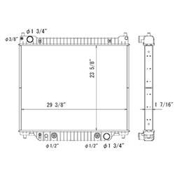 '05-'14 Ford E-150, '05 Ford E-150 Club Wagon, '05-'14 Ford E-250, '05 Ford E-350 Club Wagon, '05-'18 Ford E-350 Super Duty, '05-'18 Ford E-450 Super Duty Radiator