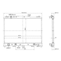 '07-'15 Mazda CX-9 Radiator For All Models With Tow Package
