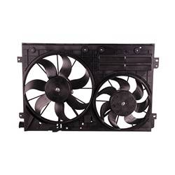 '08-'17 Audi TT Quattro, '09-'17 Volkswagen CC, '06-'14 Volkswagen GTI, '09-'17 Volkswagen Tiguan, '06-'13 Audi A3, '06-'13 Audi A3 Quattro Dual Fan Assembly